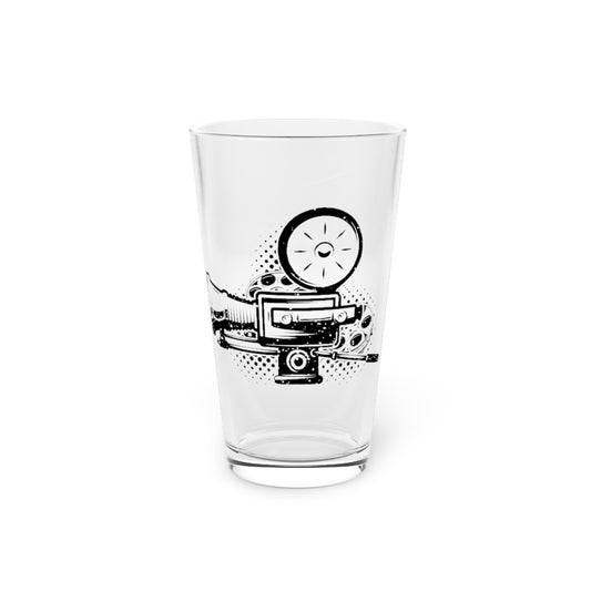 Beer Glass Pint 16oz  Hilarious Television Cinema Screenplay Theater Enthusiast Humorous Filmmaking
