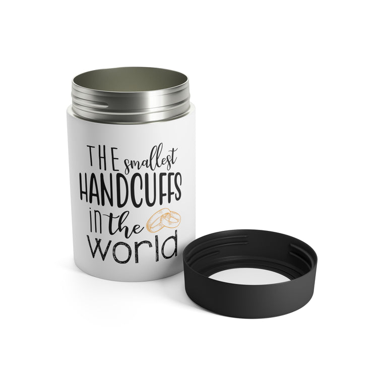 The smallest handcuffs in the world Wedding Gift Engagement Party Bachelor Bachelorette Can Holder