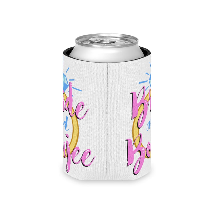 Beer Can Cooler Sleeve  Humorous Drinking Bride Sarcastic Engagement Bridal Funny Hilarious Vodka