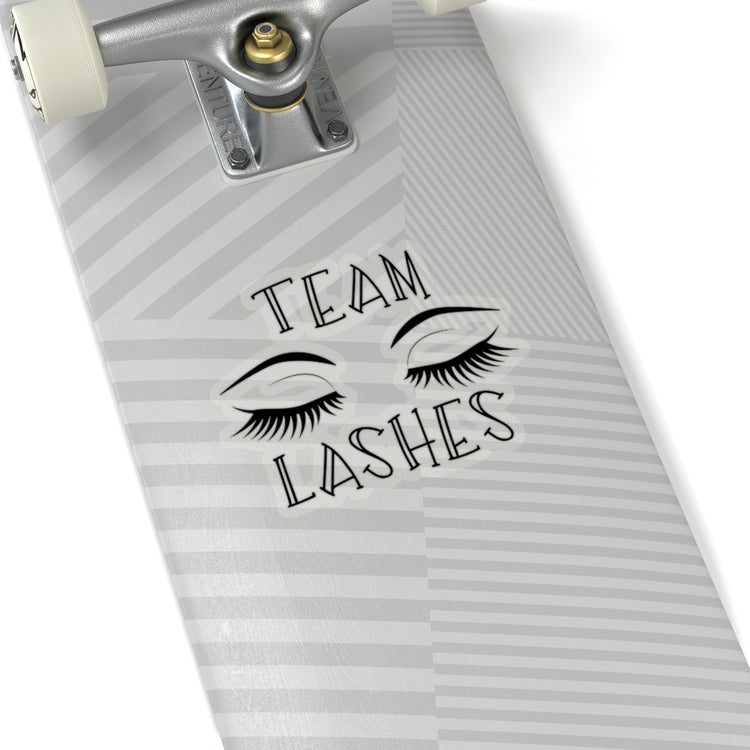 Sticker Decal Team Staches Team Lashes Gender Reveal Stickers For Laptop Car