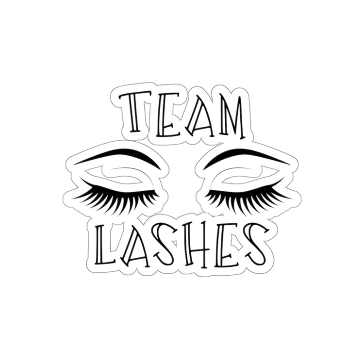 Sticker Decal Team Staches Team Lashes Gender Reveal Stickers For Laptop Car