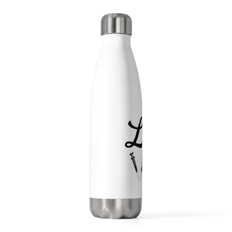 20oz Insulated Bottle Humorous Caregiver Attendants Lover Sunflowers Healthcare Hilarious Medical