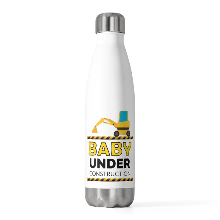 20oz Insulated Bottle Humorous Birth Declaration Newborn Arriving Truck Lover Cute Infant