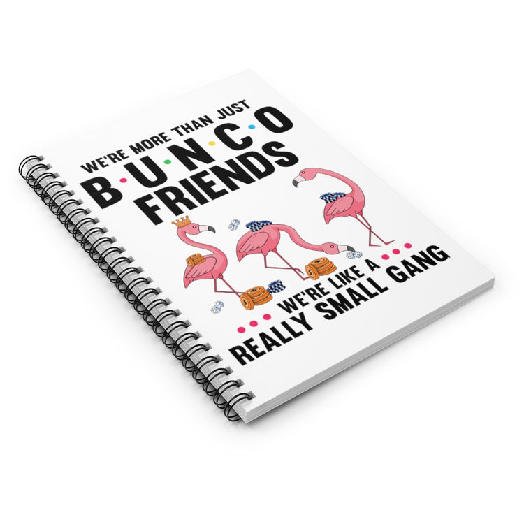 Spiral Notebook Novelty Nostalgic Old-Fashioned Birding Binoculars Flamingo Humorous Ornithology Birdwatcher Enthusiast Pun