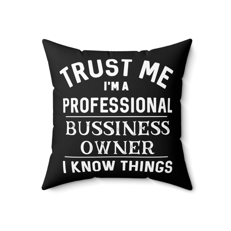 Funny Passive Income Cashflow Tee Shirt Gift | Professional Business Owner Investor Quote Men Women T Shirt Spun Polyester Square Pillow