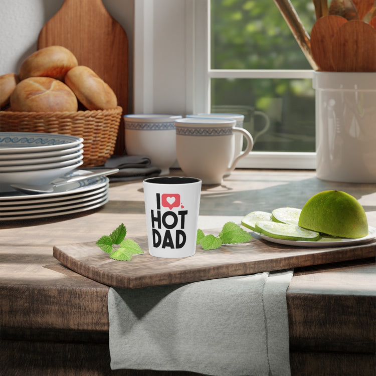 Shot Glass Party Ceramic Tequila  Funny Daddies Attractions Dad Sarcastic Sayings Women Men Hilarious Hubbies Fathers Ironic Statements Saying