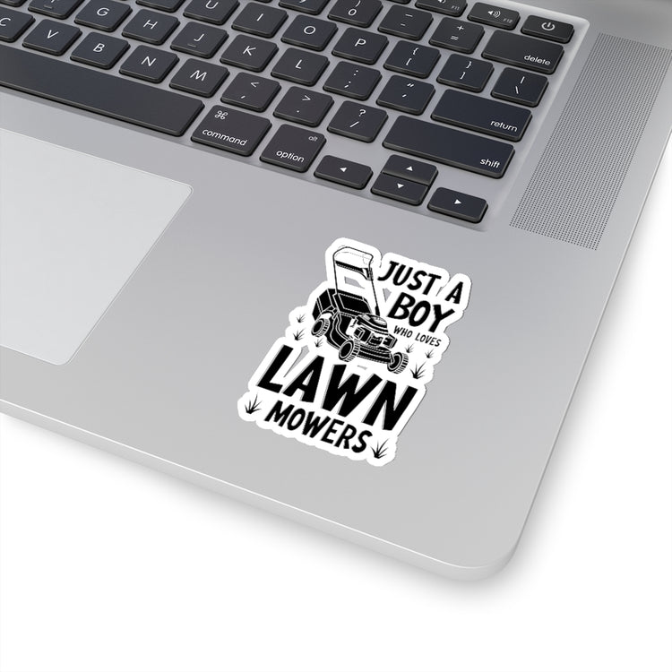 Sticker Decal Hilarious Just A Man Who Loves Lawn Mowers Garden Enthusiast Humorous Stickers For Laptop Car