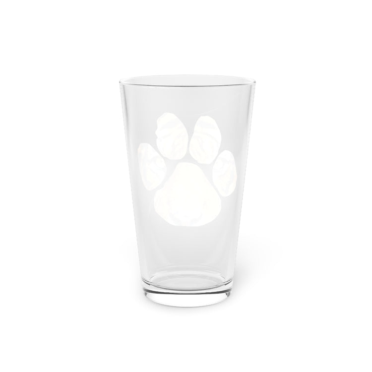 Beer Glass Pint 16oz  Cool Tiger Eyes Paw Lion Enthusiasts Graphic