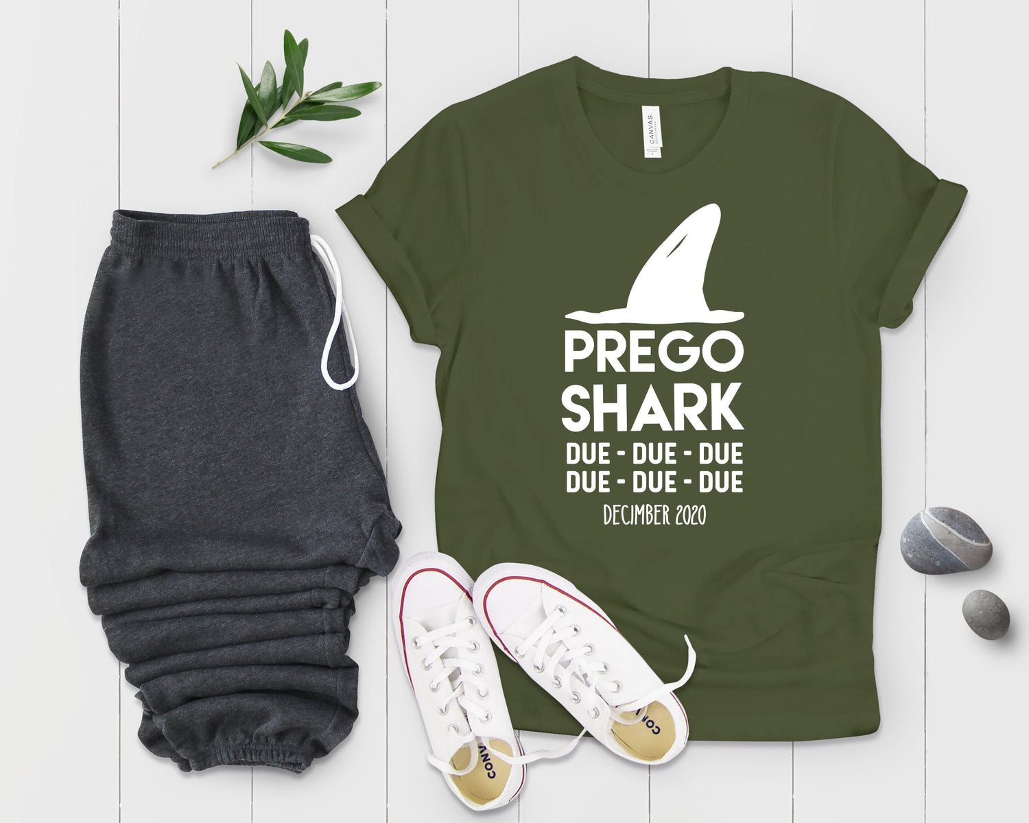 Prego Shark Due Due Due Funny Pregnancy Maternity Clothes - Teegarb
