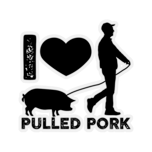 Sticker Decal Humorous Pulled Pork Lover Illustration Hilarious Barbecue Grilling Pun Men Stickers For Laptop Car
