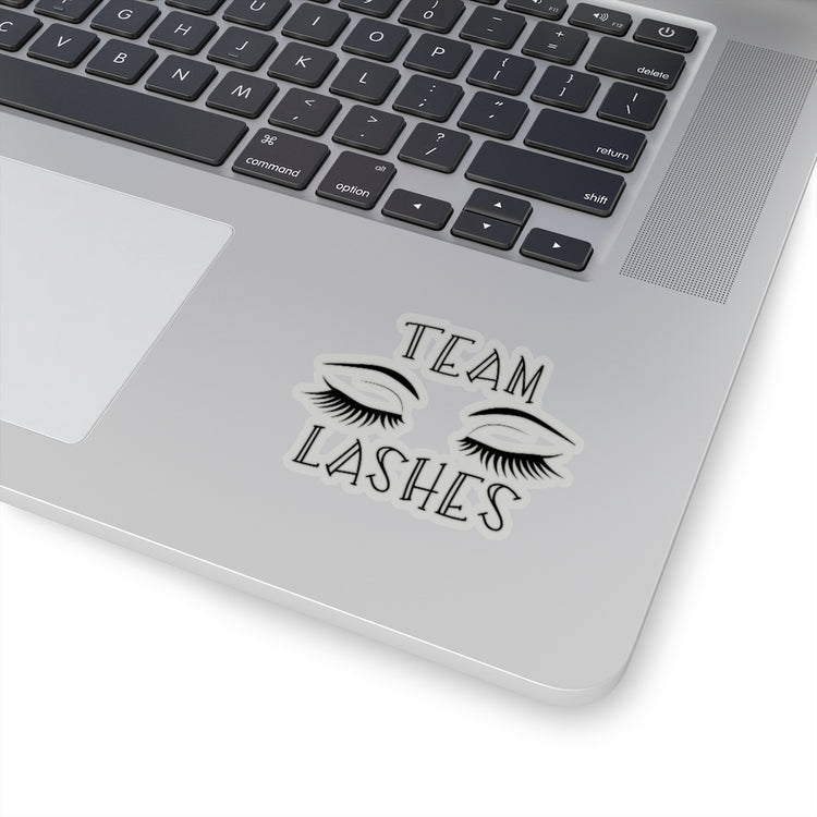 Sticker Decal Team Staches Team Lashes Gender Reveal Stickers For Laptop Car