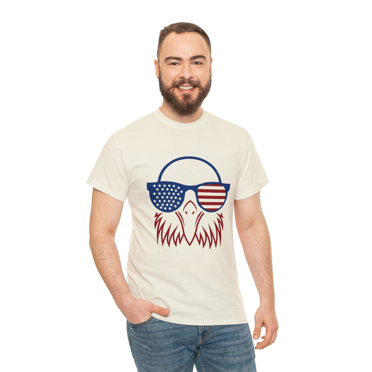 Shirt Funny Cute Patriotic Eagle American Flag 4th Of July Freedom National  Pride T-Shirt Gift Unisex Heavy Cotton Tee