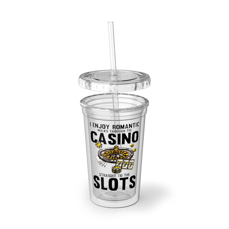 16oz Plastic Cup Humorous Gambler Betting Bluffing Wager Waging  Novelty Bet Leisure Stake Risk Taker Luck Player