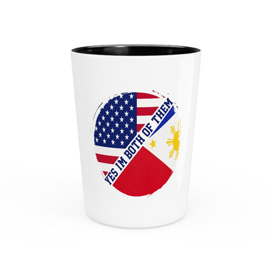 Shot Glass Party Ceramic Tequila    Funny American Filipinos Sarcastic Filipino Women Men Saying Uplifting Asians