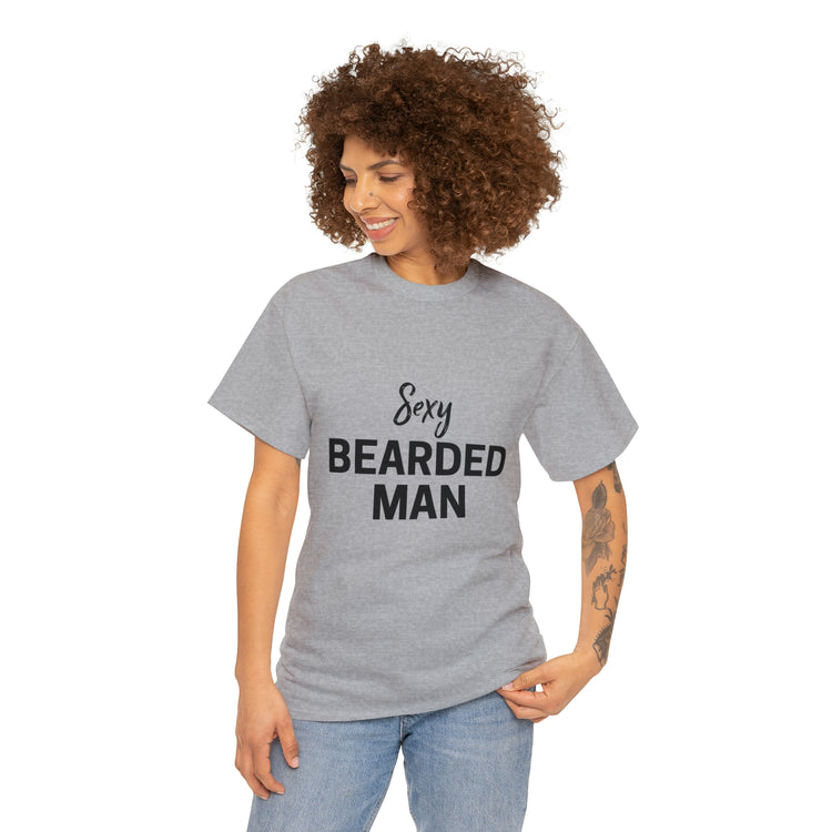 Shirt Funny Taken By The Sexy Bearded Mr And Mrs Wedding Couple Matching Marriage Humor T-Shirt Unisex Heavy Cotton Tee