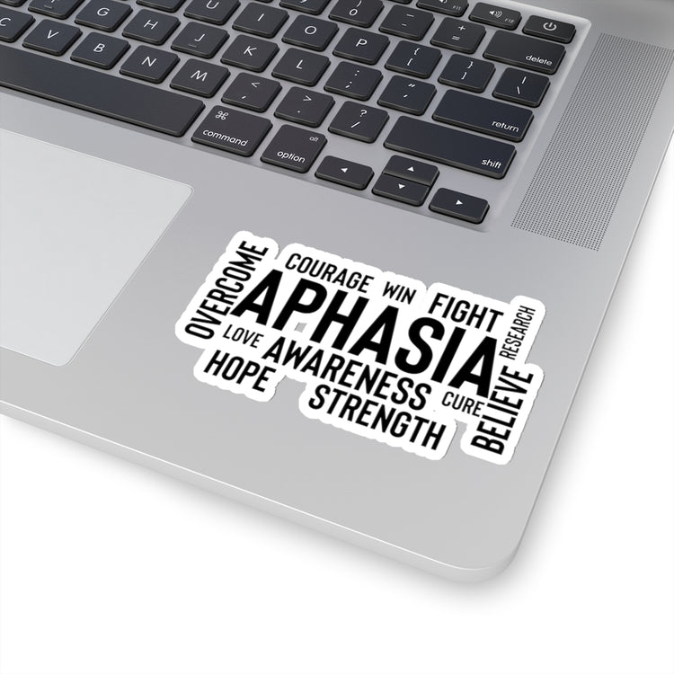 Sticker Decal Novelty Aphasia Awareness Dysarthria Believer Overcomer Hilarious Silent Stickers For Laptop Car