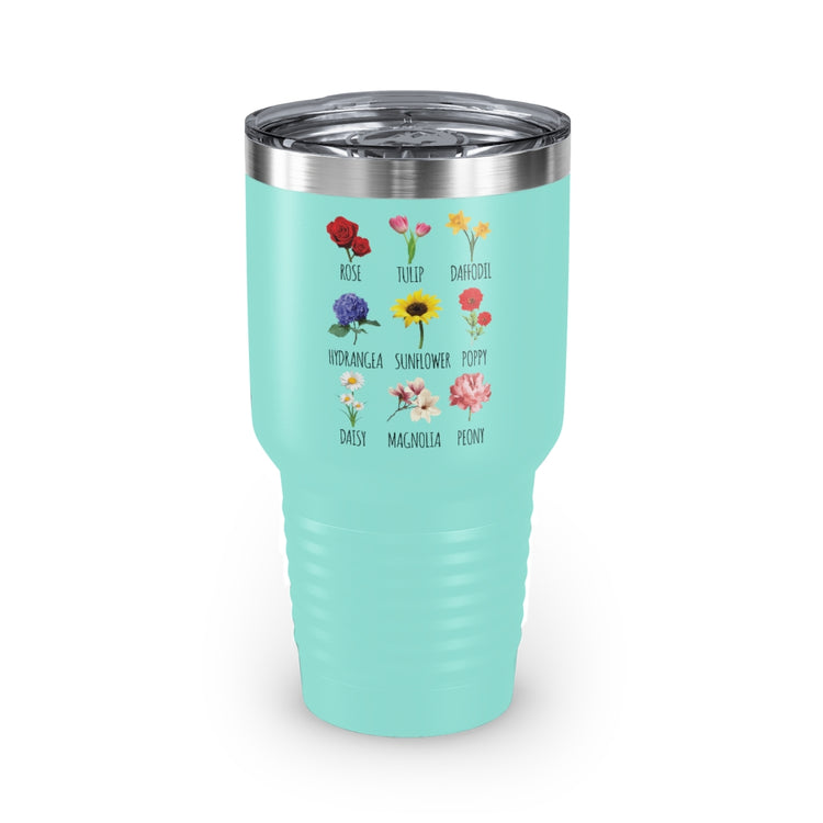 30oz Tumbler Stainless Steel Colors  Humorous Planting Illustration Leaves Definition Gardening Hilarious