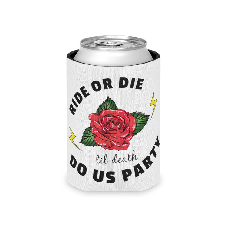 Beer Can Cooler Sleeve  Funny Bridal Bachelorettes Festivities Illustration Sayings Hilarious