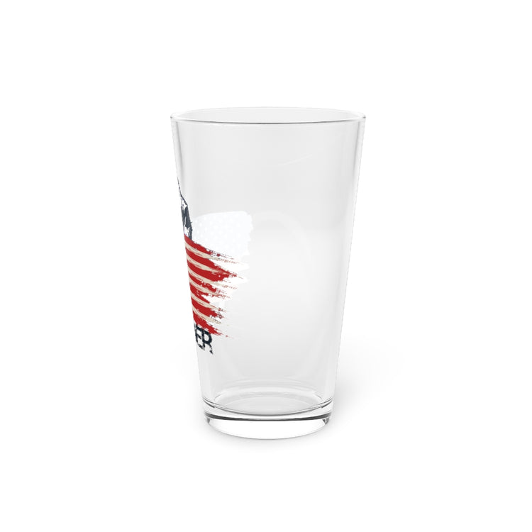 Beer Glass Pint 16oz  Novelty 4th Of July Freedom Pride