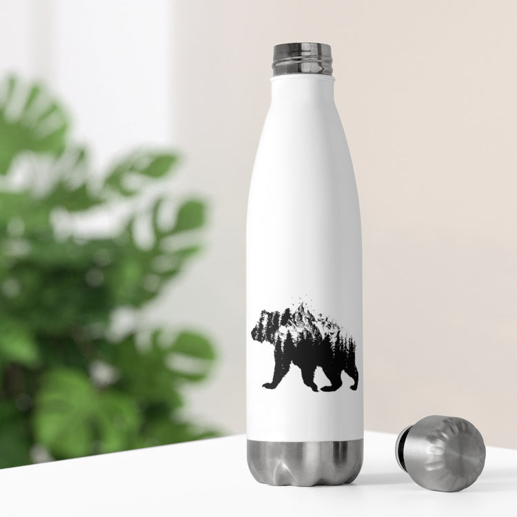 20oz Insulated Bottle  Bear National Park For Camping Hiking Travel