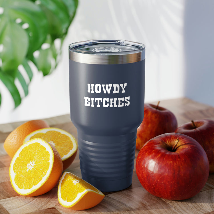 30oz Tumbler Stainless Steel Colors Humorous Howdy Wedding Entourages Bridal Girl Bride Novelty Countryside Engagement