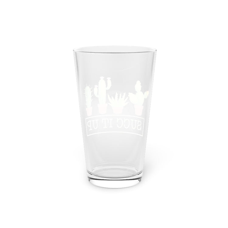 Beer Glass Pint 16oz  It Up Cactus