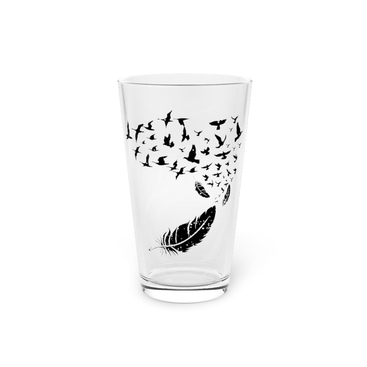 Beer Glass Pint 16oz  Novelty archaeopteryx Ornithology cockatoo Lover Enthusiast Hilarious Cockatiel