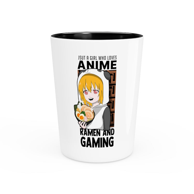 Shot Glass Party Ceramic Tequila  Funny Retro Anime Sarcastic Statements Pun Women Men Manga Hilarious Gamers Sarcasm Animation Gags Sayings