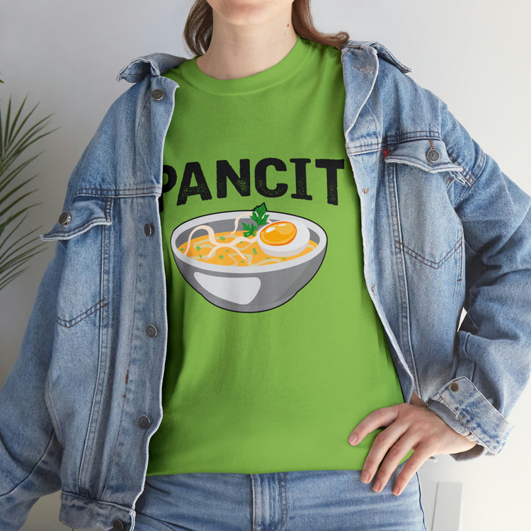 Shirt Funny Pancit Filipinos Dining Cuisine Asian Noodle Pasta Dishes Healthy delicacies T-Shirt Unisex Heavy Cotton Tee