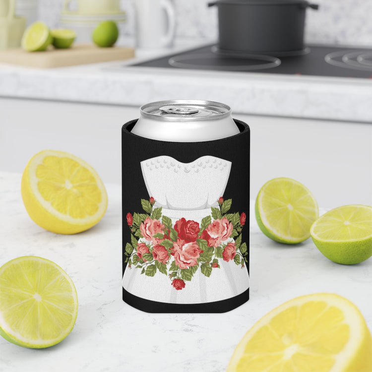 Beer Can Cooler Sleeve Hilarious Wedding Dresses Engagements Mockery Illustration Humorous Flowery