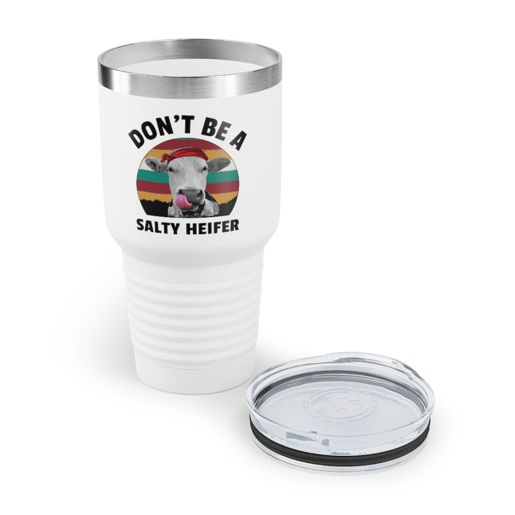 30oz Tumbler Stainless Steel Colors Humorous Heifers Illustration Salty Statements Cow Funny Hilarious Grilled