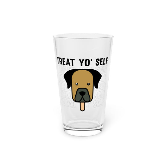 Beer Glass Pint 16oz Hilarious Cute Doggos Graphic Dog Furry Pet Lover Novelty Vintage Sunsent Parents Doggy