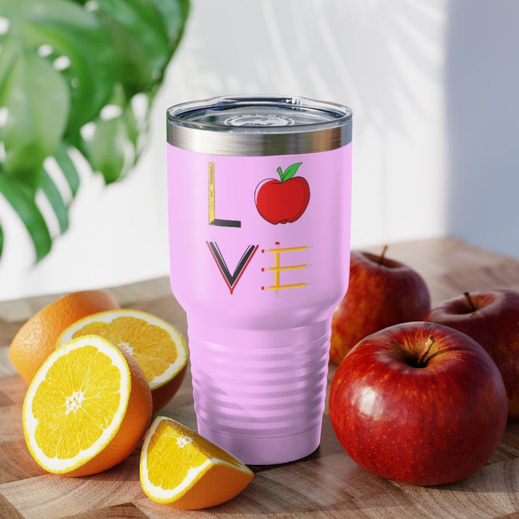 30oz Tumbler Stainless Steel Colors  Funny Teachers Appreciation Love Illustration Books Teacher  Novelty Supportive