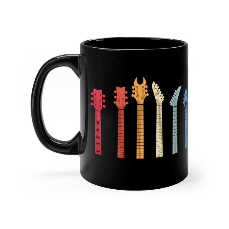 11oz Black Coffee Mug Ceramic Hilarious Nostalgic Musicians Bassist Guitars Enthusiast Humorous Old-Fashioned Accordionist Performing Fan