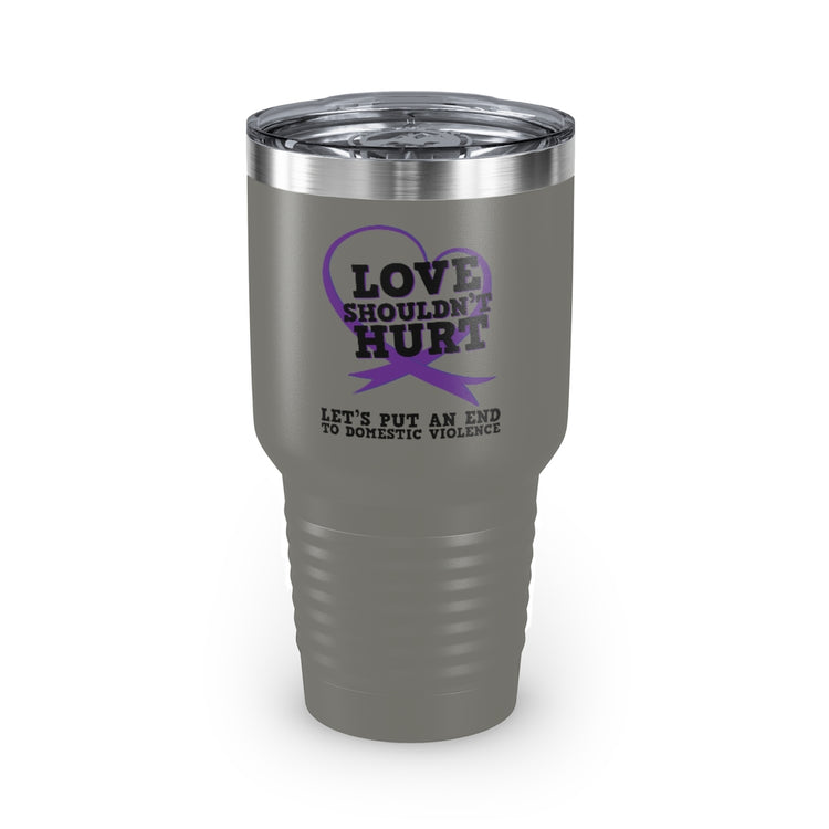 30oz Tumbler Stainless Steel Colors Ending Domestic Violence Inspirational Quote