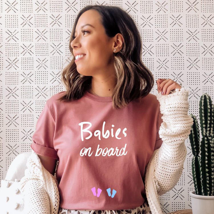 Babies Boarding Pregnancy Announcement Shirt