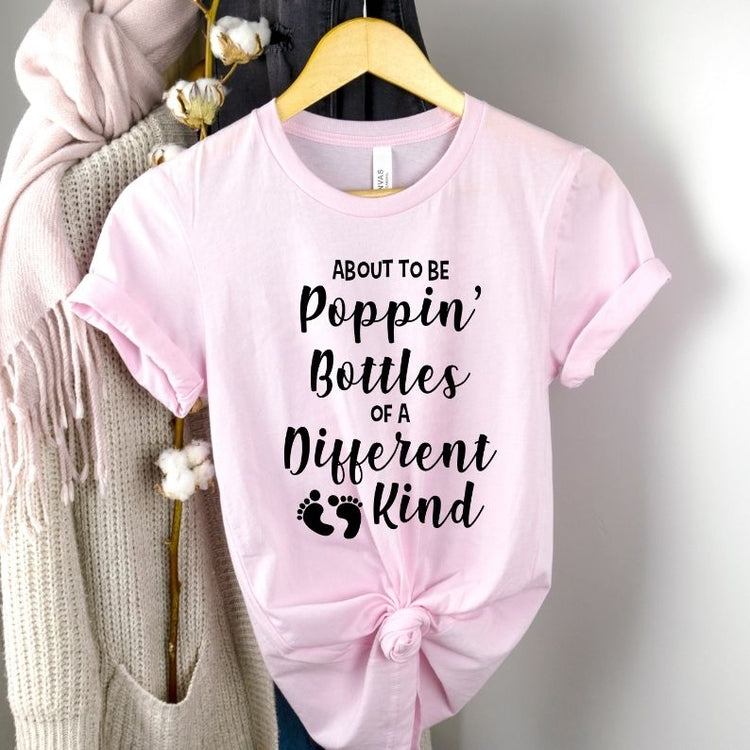 About To Be Poppin' Bottles Pregnancy Shirt
