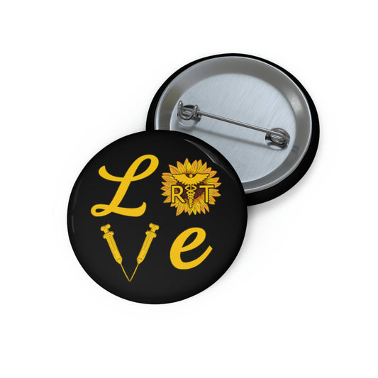 Humorous Pinback Button Pin Badge Caregiver Attendants Sunflowers Healthcare Medical Practitioner Therapist Nurses