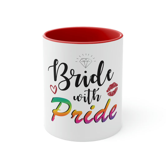 11oz Accent Coffee Mug Colors Humorous LGBTQ Bridal Appreciation  Graphic Puns Hilarious Supportive Bridesmaid