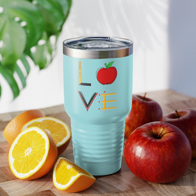 30oz Tumbler Stainless Steel Colors  Funny Teachers Appreciation Love Illustration Books Teacher  Novelty Supportive