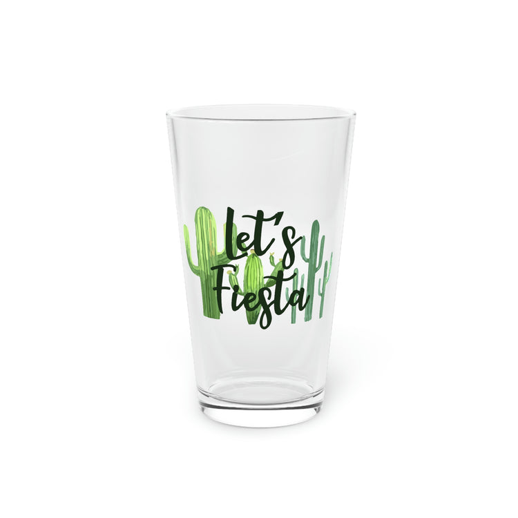 Beer Glass Pint 16oz Funny Engagement Vacations Cactus Sarcastic Mexico Wedding  Party Bridal Spanish Bride