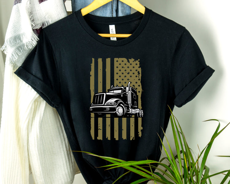 American Flag Trucker Shirt