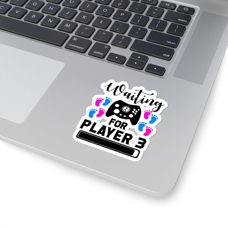 Sticker Decal Waiting For Player Three Funny Maternity Stickers For Laptop Car