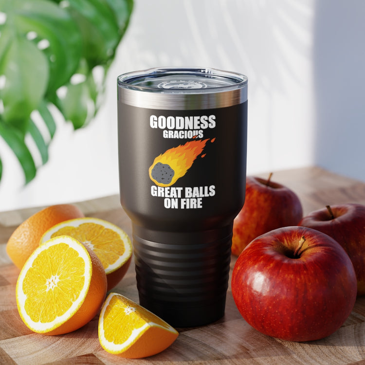 30oz Tumbler Stainless Steel Colors Hilarious Meteors Illustration Stargazers Statements Puns Humorous Stargazing