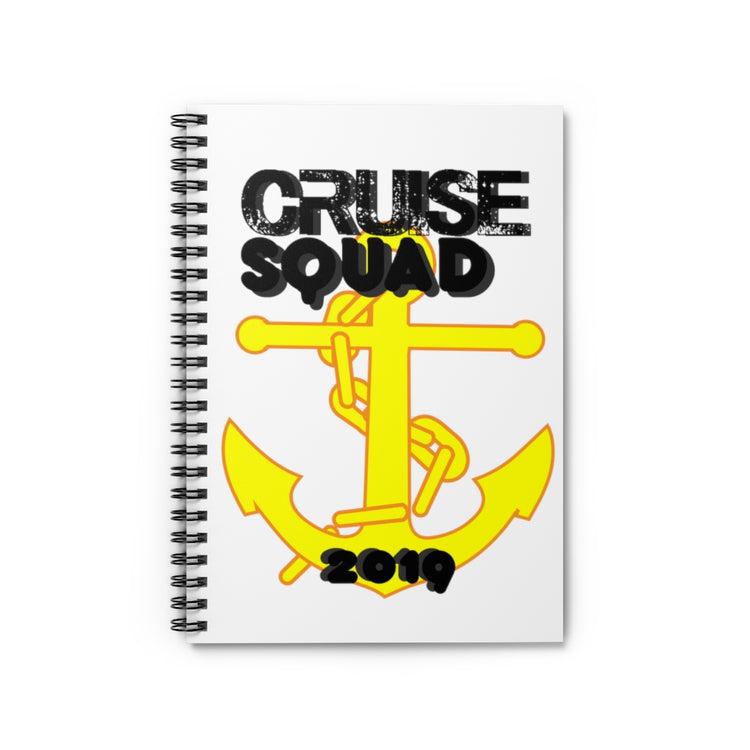 Spiral Notebook  Funny Novelty Cruise Squad Retro Vintage Cruise Squad Men Women