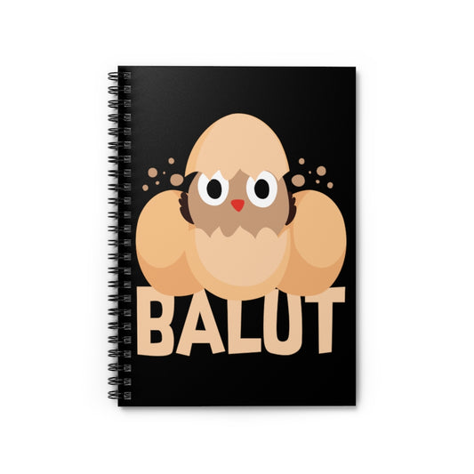 Spiral Notebook  Funny Prideful Filipino Balut Illustration Women Men Pinoy Humorous Distinctive