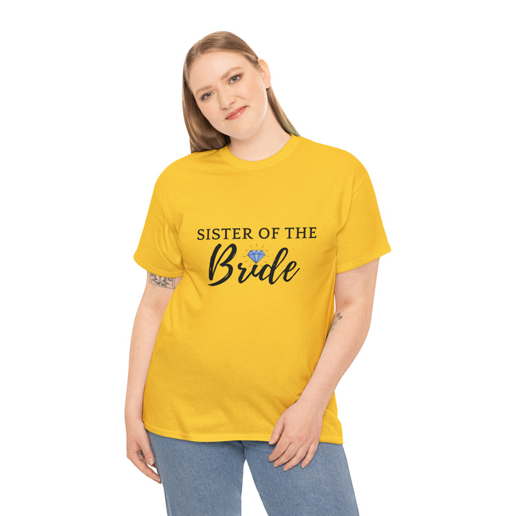 Shirt Funny Supportive Sibling Of Fiancée Bachelorette Bridal Bridesmaid Engagement T-Shirt Unisex Heavy Cotton Tee