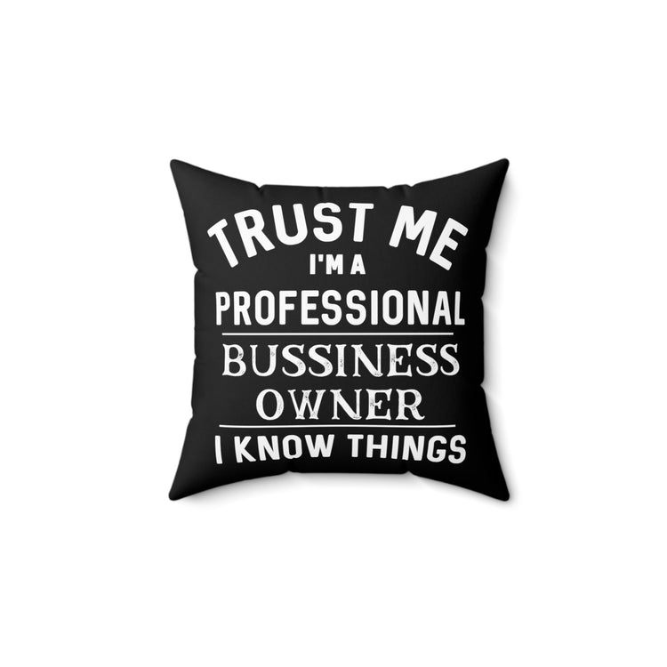 Funny Passive Income Cashflow Tee Shirt Gift | Professional Business Owner Investor Quote Men Women T Shirt Spun Polyester Square Pillow