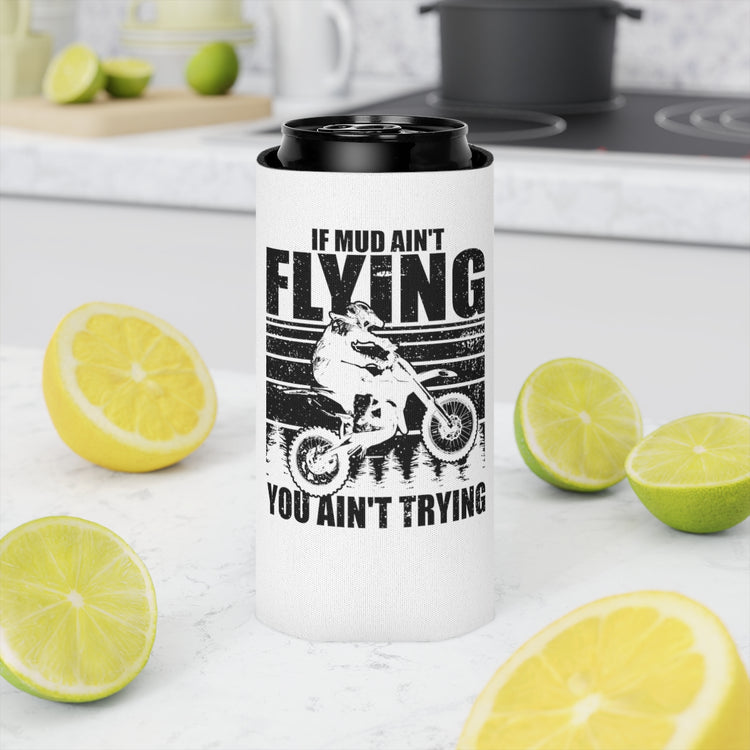 Beer Can Cooler Sleeve Hilarious Driving Muddly Muddying Mucking Enthusiast Lover Humorous Quad Truck Wheelers Quadricycle Riding