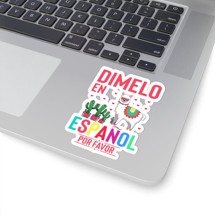 Sticker Decal Humorous En Espanol Por Favor Llama Hispanic Enthusiast Novelty Castilian Spain Stickers For Laptop Car